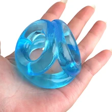 Cock Rings Men Transparent Delay Ejaculation O Ring G-String Soft Stretchy Scrotum Bind Cockring For Couples Lock Ring Briefs