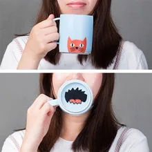 Coffee Cup Animal Sticker Mugs Label Wall Decals Home Fridge Decor Accessories Cartoon Scrapbooking Stickers Декор Комнаты