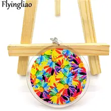 Color Sunflowers Double sided transparent acrylic animation cartoon key chain creative mobile phone peripheral acrylic key ring 