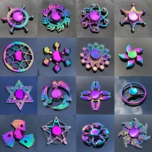 Colorful EDC Hand Spinner Metal Rainbow Fidget Spinner Anti-Anxiety Toy for Spinners Focus Relieves Stress ADHD Finger Spinner