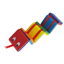 Colorful Flap Wooden Ladder Blocks Toy Optical Illusion Jacob’s Infinite Ladder Fidgets Decompression Vent Toys For Kids Gifts