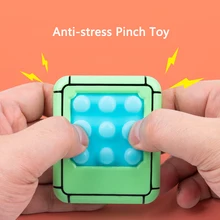 Colorful Push Pop Bubble Fidget Toys Autism Special Needs Sensory Anti-stress Relief Gifts For Adult Kids