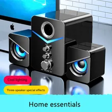 Computer audio wired USB desktop notebook impact subwoofer bluetooth combo speaker