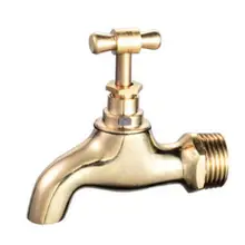 Copper SingleCold Faucet Outdoor Vintage Faucet Pool / Mop Pool Slow Open Faucet