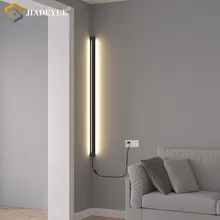 Corner strip LED wall lamp Modern simple strip lamp Bedroom living room Stair corner wall lamp
