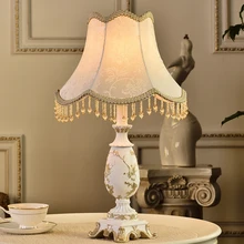 Court Style Bedroom Bedside Lamp Art Deco Table Lamps For Living Room//Study Home Resin Desk Light Antique Design Dressing Lamp