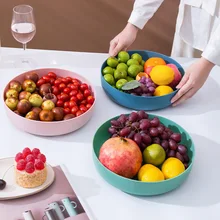 Creative Ceramic Dish Accessories Multifunction Fruit Plate Multipurpose Creative Snack Tray Plastic Shell Shape Plate Tableware
