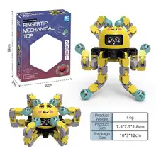 Creative Fidget Spinner Toy Fingertip Spin Top Octopus Robot Luminous Mechanical Gyro Stress Relief Toys Kids Adults Gift