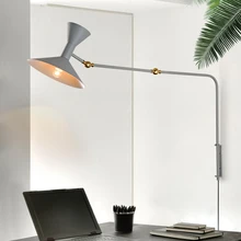 Creative Loft Lamp Study Living Room Dining Room Bedside Personality Simple Nordic Postmodern Adjustable Long Pole Wall Lamp
