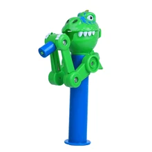 Creative Lollipop Robot Holder Novelty Dinosaur Shape Lollipop Candy Storage Decompression Toy For Children Gifts