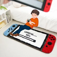 Creative Nintendo Switch Rug Decor Carpet for Living Room Bedroom Bedside Rug Game console Floor Mat Non-slip Bath Mat Tapis