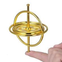 Creative Scientific Learning Metal Finger Gyroscope Gyro Top Pressure Relieve Classic Toy Educational Toy For Children