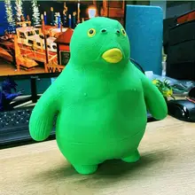 Creative Spongy Squishy FidgetToys Green Head Fish Dumb Head Fish Antistress Toy For Adult Children Soft Fun Toy Christmas Gift