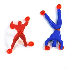 Creative Sticky Wall Climbing Spider Kids Toy Character Relieve Stress Sticky Palm Boring Useful Novelty Toy Kids Birthday Gift