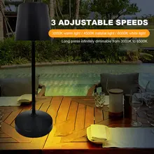 Creative Touch Night Lights USB Rechargeable LED Touch Lights Energy Saving Eye Protection Stepless Dimming for Home Restaurant