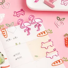 Creative cute cartoon animal plant shaped paper clip office stationery educational toy gift