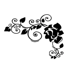 Creativity Flower Rattan Fashion Car Sticker PVC Bumper Windshield Auto Decal Motorcycle Laptop Decoration Exquisite Waterproof