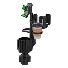 Cup Holder Expander For Car Multifunctional Rotatable Auto Cup Holder Automotive Interior Phone Mount Bottle Holder For Most
