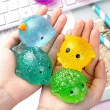 Cute Animal Stress Relief Toys Decompression Squish Squeeze Ball Super Soft Trick Toy Gifts for Kids Adults