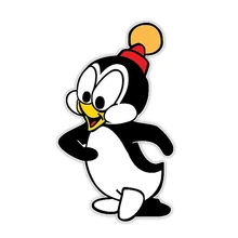 Cute Cartoon Penguin Car Sticker PVC Body Window Exterior Accessories Laptop Refrigerator Decoration High Quality Auto Decal