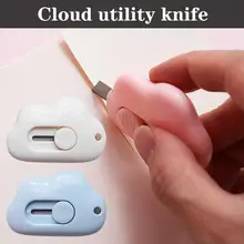 Cute Cloud Shape Mini Utility Knife Cutter Letter Paper Cutting Envelope Opener Mail Knife School Office Knife