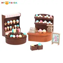 Cute Dollhouse Milk Cone Ice Cream Simulator Shop Ice-cream Store Ornaments Accessories Decoration Children's Play House Toys