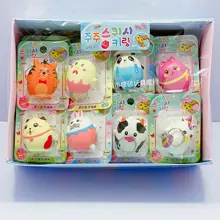 Cute Egg Boy Donut PU Slow Rebound Animal Egg Egg Decompression Toy Sponge Vent Pendant Squishy Squeeze Toys Keychain