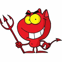 Cute Interesting Devil Car Sticker PVC Body Exterior Accessories Motorcycle Laptop Decoration Auto Decal High Quality Waterproof