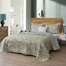 DAYDAY Double Bed Plantflowers 3pcs Printed Quilted Quilt Light Soft Quilt Cover pillowcase Free Shipping lençol de cama casal