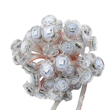 DC12V WS2811 20mm Diameter Led Digital Pixel Screen Grid Modules SMD 5050 RGB Waterproof Addressable Led Point Light String