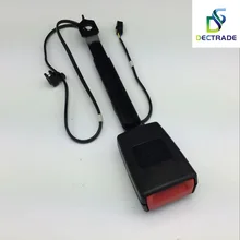 DECTRADE Front Safety Seat Belt Buckle Extender Clip Socket w/ Warning Cable For VW Tiguan 2009-2016 5ND 857 755 A 5ND 857 756 A
