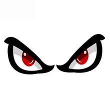 DasDecal Aufkleber No Fear Augen Eyes Car Sticker Waterproof Decal Laptop Suitcase Motorcycle Auto Accessories PVC 13cm*3cm