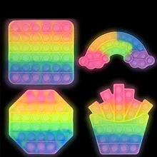 Decompression toys  children's luminous toys  puzzle tabletop toys  bubble silicone toys  parent-child interaction  squeeze toys