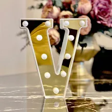 Decorative Led Illuminated 3d Letter V Big Size Organization Birthday  Marriage Proposal  Celebration