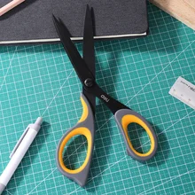 Deli Stationery Scissors for Office Home Use Soft Handle Durable Sharp Hand Craft Scissors Office Supplies