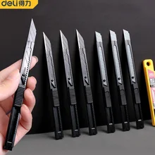 Deli Utility Knife Open Package Practical Diy Art Office Cutters нож couteau faca Learning Tool Stationery Pocket Paper Cutter
