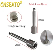 Dental Implant Mini Screw Driver Orthodontic Anchorage Hexagonal Screw Key Long Short Stem Drivers Tool Matching Contra Angle