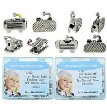 Dental Orthodontic Conv Tubes 1st Molar ROTH/MBT 0 .022 Bondable 50 Set/200 Pcs