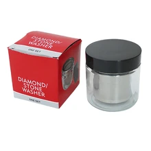 Diamond Washing Cup Gemstone Cleaning Glass Jar Bottle with Metal Sieve Alcohol Cleaner