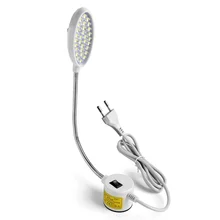 Dimmable 22/30 LED Sewing Machine Light Multifunctional Flexible Gooseneck Arm Work Lamp Magnetic Base Industrial Lighting