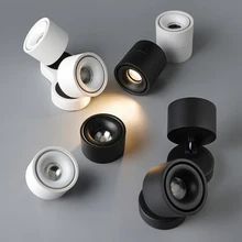 Dimmable COB LED Downlights Surface Mounted LED Ceiling Lamps 7W/9W/10W/16W/24W/32W Foldable And 360° Rotatable Spot lights