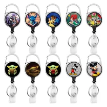 Disney Cartoons New Design Multi-Role Badge Reel Nurse Enfermera ID Holder Girl Boy Retractable Name Card Holder Accessory