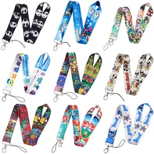 Disney Cartoons Princess Mickey Stitch Lanyard Phone Strap Card Holder Badge Reel Nurse Exhibition Enfermera Name Card