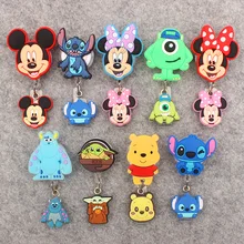 Disney Creative Two Face Style Badge Reel Nurse Workers Enfermera ID Holder Girl Boy Retractable Name Card Holder Accessory