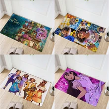 Disney Encanto Mirabel Floor Mat Cartoon Anime Flannel Bath Mats Anti-slip Door Carpet Kitchen Living Bathroom Rug Home Decor