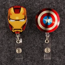 Disney Large Size Big Heros PVC Retractable Card Holder Badge Reel Nurse Exhibition Enfermera Girl And Boy Name Card