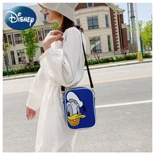 Disney Mickey Shoulder Bag for Girls Children Cartoon Donald Duck Pattern Fashion Cute High Quality Designer Bags