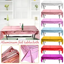 Disposable Party Glitter Table Cloth Birthday Rectangular Tablecloth Wedding Birthday Table Cloth Rectangular PVC Waterproof