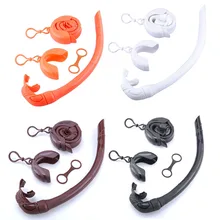 Diving Silicone Snorkel Women Men Roll Up Snorkel Ergonomic Mouthpiece Wet Breathing Tube Snorkeling Supplies