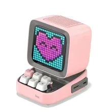 Divoom Ditoo-Plus Retro Pixel Art Bluetooth Portable Speaker Alarm Clock DIY LED Display Board  Cute Gift Home Light Decoration